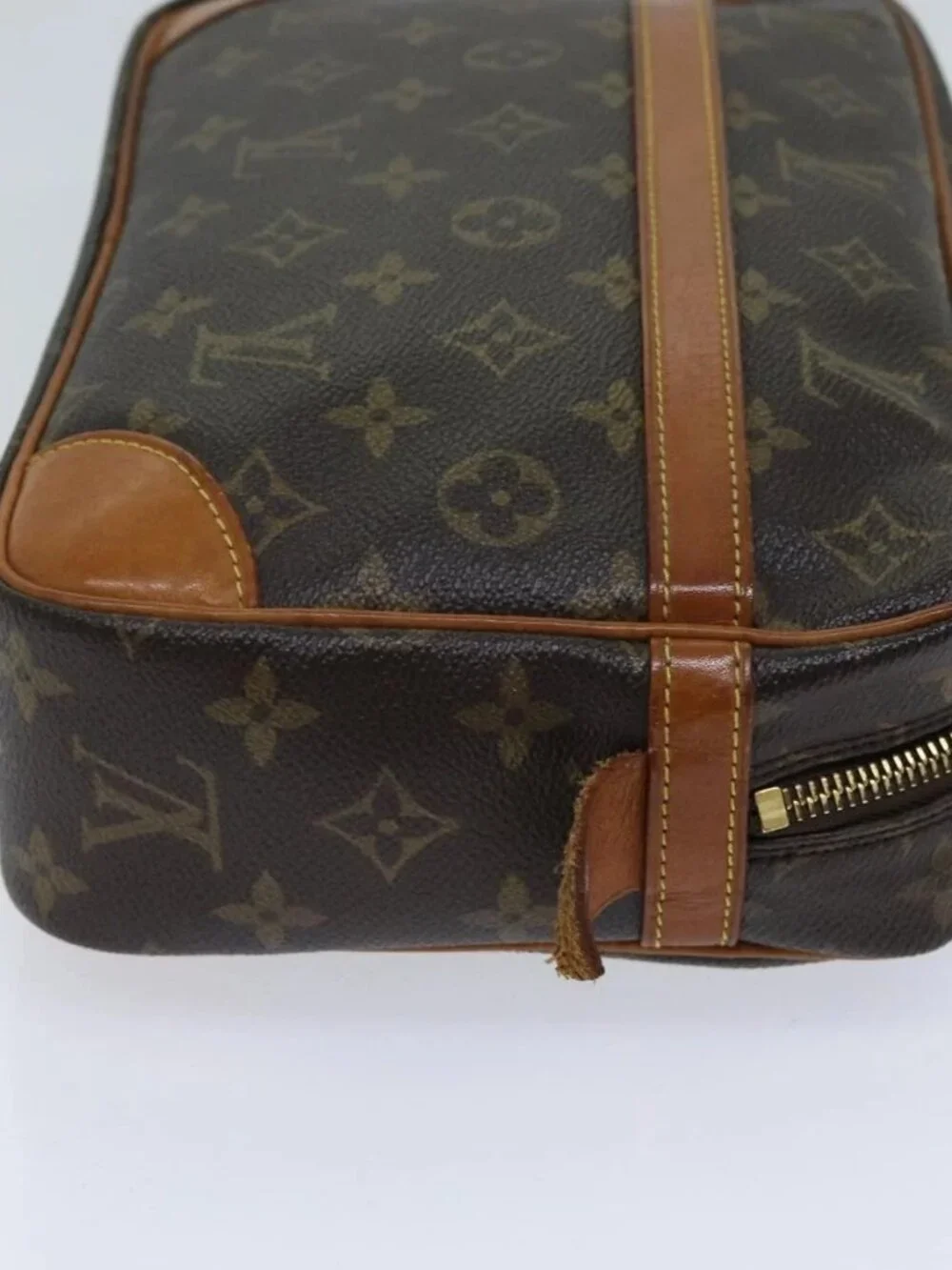 LOUIS VUITTON Monogram Compiegne 28 Clutch Bag M51845 LV Auth